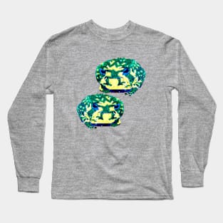 Pixel frogs r watching you Long Sleeve T-Shirt